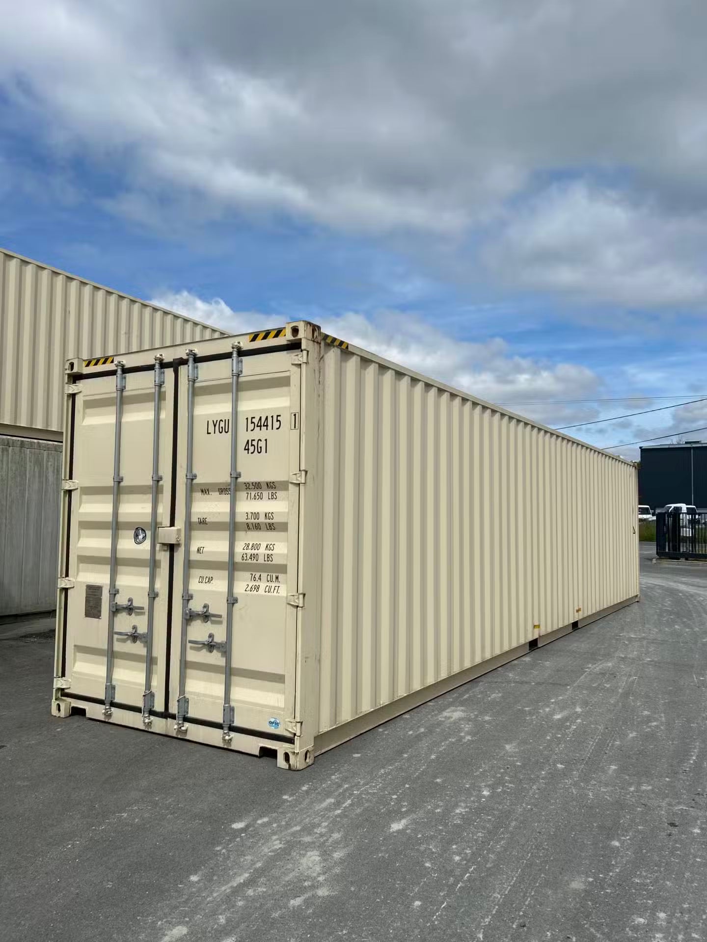 Container maritime 40 pieds Dry – Stockage et transport