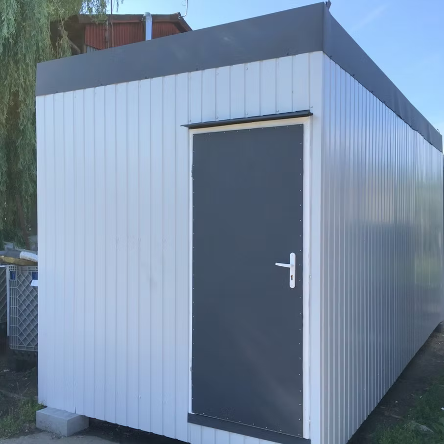 Conteneur Bureau 6 m avec Douche, Lavabo et WC