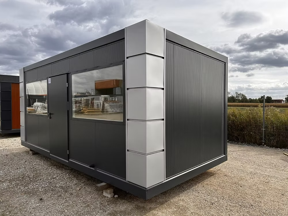 Conteneur bureau pavillon commercial 3 × 6 m