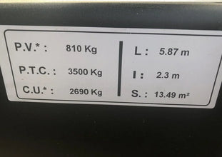 Remorque porte-engins HUBIERE TPF35 – 3,5 Tonnes
