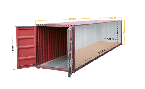 Container 40 pieds Open Top High Cube d’occasion - AMB