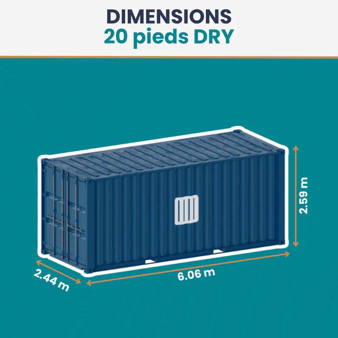 Container maritime 20 pieds DRY – ex 1er voyage - AMB