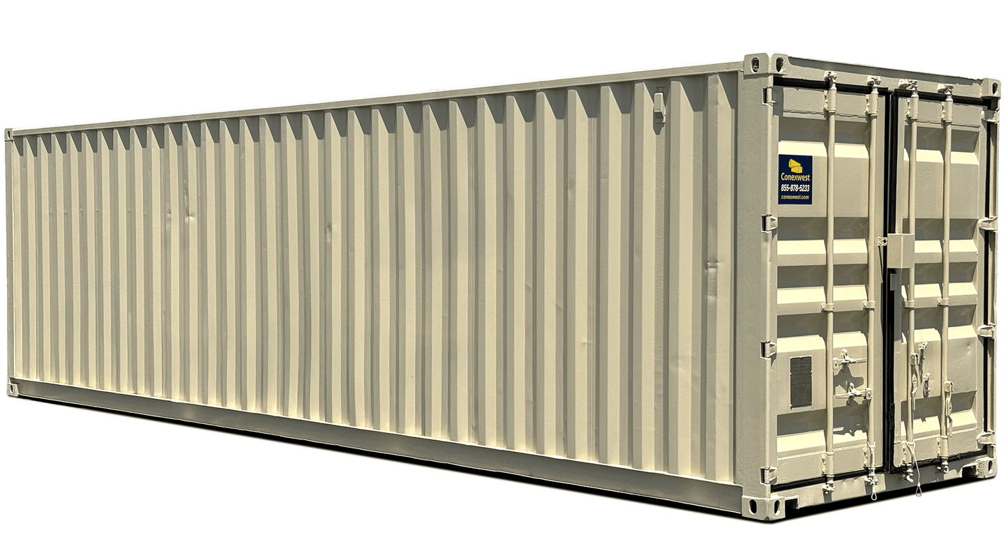 Container maritime 30 pieds d’occasion avec porte sectionnelle - AMB